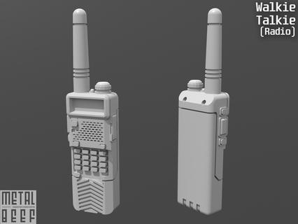 walkie talkie Radio 6 pollice azione figure gioco gi Joe hasbro valverse vigore figura oggetti scena militare 3d print model - Mito3D