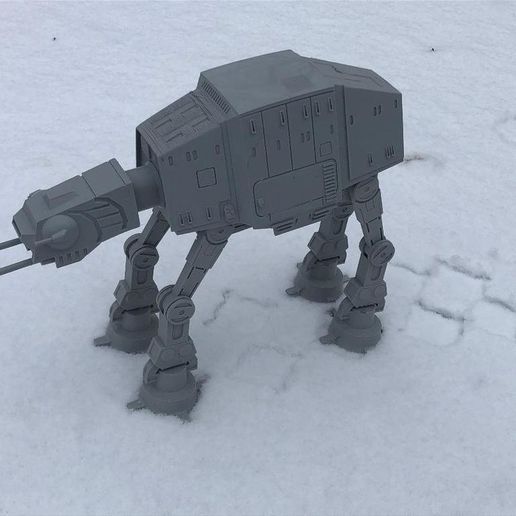 walking atat detailed body pieces at luke skywalker motorized snowspeeder starwars star wars mechanical_toys 3D print model - Mito3D