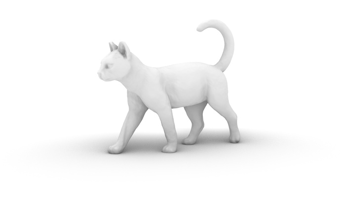 marchant chat animal compagnie 3d print model - Mito3D