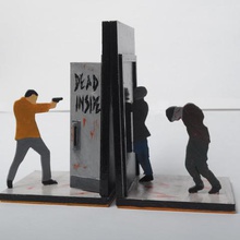 walking dead libro termina casa sujetalibros dentro de 3d print model - Mito3D