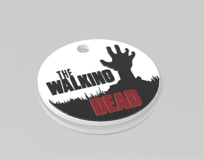 walking dead keychain zombies key rings series tv negan video games pendant 3d print model - Mito3D