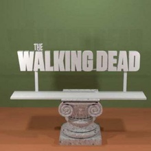 walking dead logo art segni loghi zombie a piedi segno il morti 3d print model - Mito3D