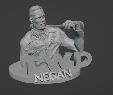 marchant morte Negan twd morts vivants 3d print model - Mito3D