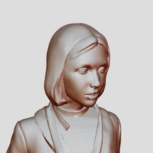 caminando niña Arte arquitectura diseño escultura figurilla mujer pn 3d print model - Mito3D
