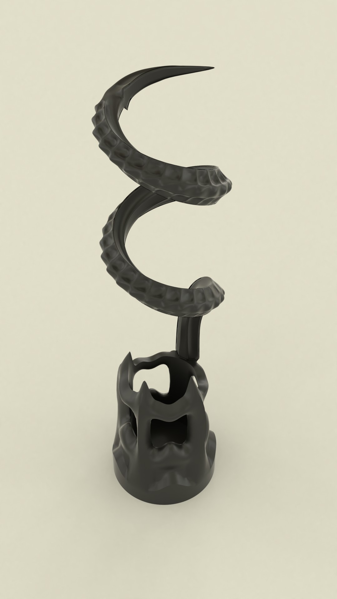 walking stick foot alien cane decor tail 3D print model - Mito3D