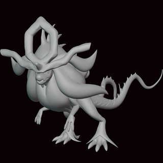 aufwachen Pokémon Zahl Kunst Statue Videospiel Videospiele Miniatur Skulptur Fan Art Figur Legenden Arceus Suicune go Scharlach violett Paladin 3d print model - Mito3D