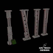 walkway beams orkish terrain 3d print model - Mito3D