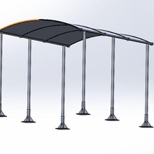 walkway canopy 3d print model - Mito3D