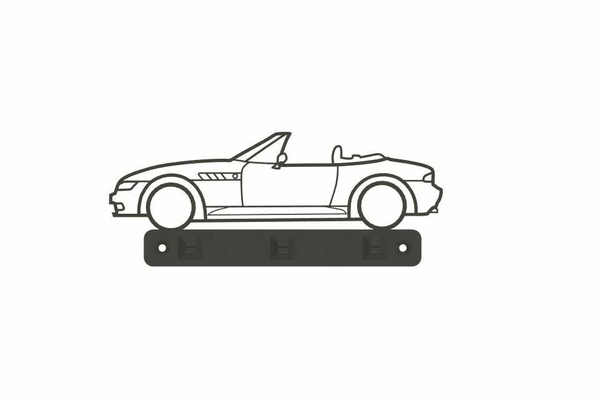 wall-mounted key ring bmw z3 roadster range clef keychain motrsport z4 m3 cabriolet z8 motorsport automotive car 3d print model - Mito3D
