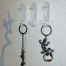 wall-mounted key ring home decoration keys seahorse 3d 3d print model - Mito3D