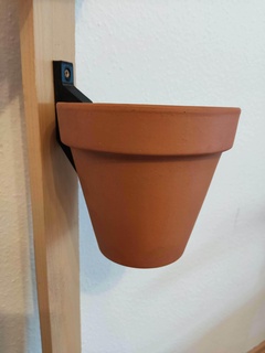 wall-mounted plant pot holder plantersxcults wallmounted wall plants plantpot flowerpot green greenliving living mount 3d print model - Mito3D