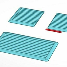 wall mounted ventilation grille panne aération 3d print model - Mito3D