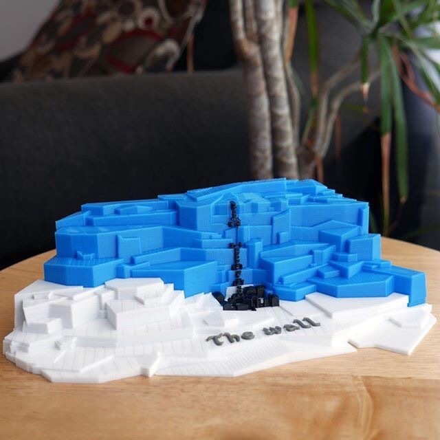 parede jogos tronos multicolorido medieval torre Westeros rígido neve gelo Guerra Tronos castelo obteve forte fortaleza Castillo mini mundo vigília noturna 3D print model - Mito3D