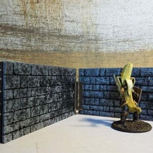 parete - move sistema di 28 mm dnd gioco in miniatura piastrelle dungeon dungeons dragons tiles mini pareti muro montaggio a wargame warhammer 40k giocattoli accessori 3d print model - Mito3D