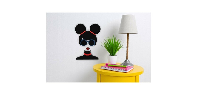parete arte casa decorativo pittura arredamento bagno abbellire viso silhouette design 3d print model - Mito3D