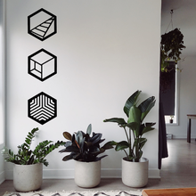 wall art - hexagon 3d print model - Mito3D
