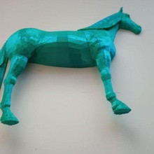wall art - horse 3d print model - Mito3D