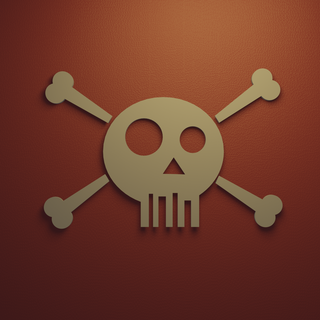 parede arte crânio ossos Perigo casa laboratório cabeça Horror decoração placa x ray 3d print model - Mito3D