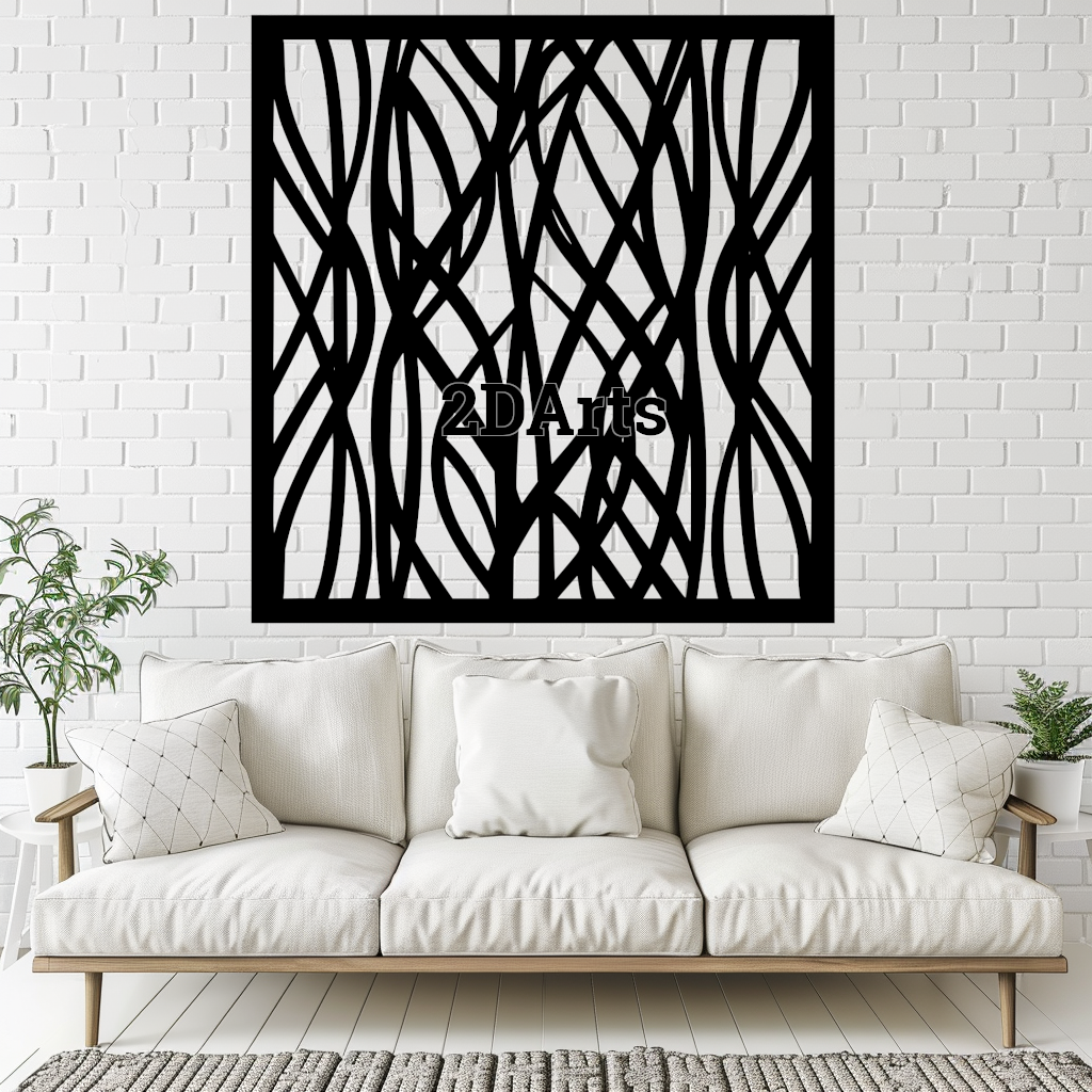 wall art 2d window - digital stl & svg file home home decor 3d printing laser cutting interior design cults3d download modern minimalist rustic eclectic living room birthday gift housewarming unique lover diy project 3D print model - Mito3D