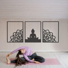wall art buddha - 3 frames   art cor decoration picasso  wall office buddha