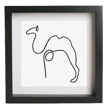 wall art picasso camel frame home decoration 3d print model - Mito3D