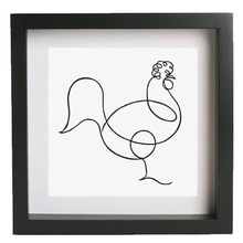 wall art picasso cock 2 frame home decoration 3d print model - Mito3D