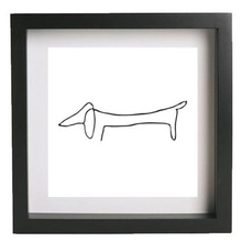 wall art picasso dog frame home decoration 3d print model - Mito3D