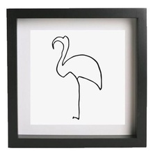 wall art picasso flamingo frame home decoration 3d print model - Mito3D