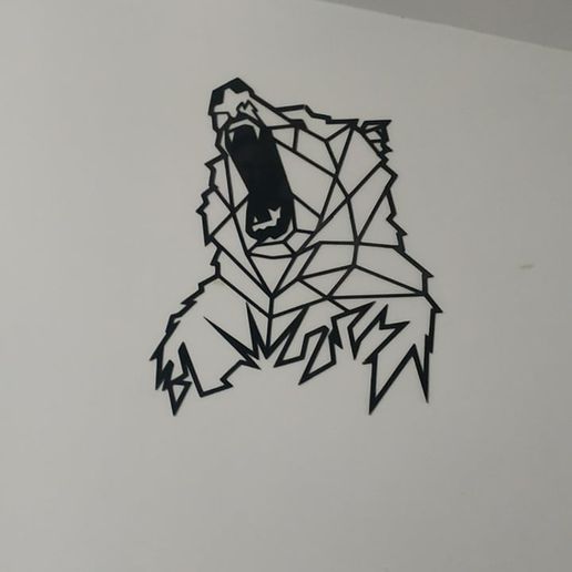 wall bear decoration urso