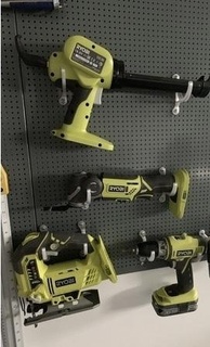 wall biltema pegboard mount tool drills fits ryobi brands 3d print model - Mito3D