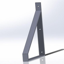 mur support carré soutien DIY bois 3d print model - Mito3D