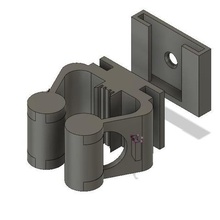 Wand-Pinsel-Halter home Besen Unterstützung Wandbild 3d print model - Mito3D