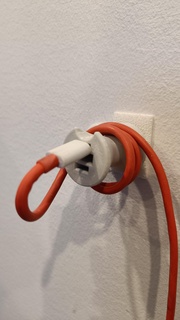 wall cable hanger cables simple organiser 3d print model - Mito3D