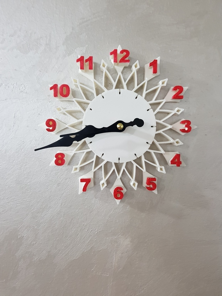 wall clock diy home decor household 3D print model - Mito3D