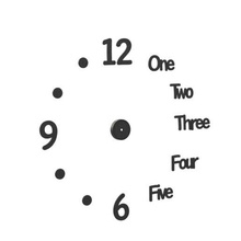 wall clock design 3d printing art watch letters 3d print model - Mito3D