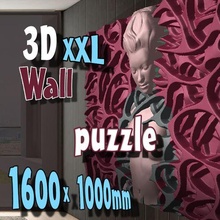 wall decal xxl puzzle home decoration deco art modern relief big abstract 3d print model - Mito3D