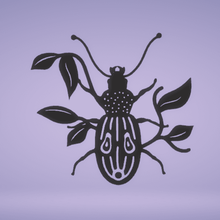 wall decor antlike flower beetle animal 3d print model - Mito3D