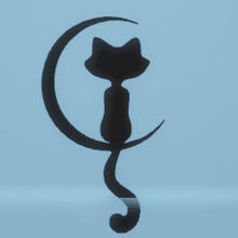 Wand Dekor cat Mond Tier 3d print model - Mito3D