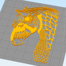 Wand Dekor Pferd Tier 3d print model - Mito3D