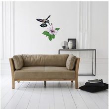 decoración de la pared colibrí flor hibisco casa deco habitación hoponopono 3d print model - Mito3D