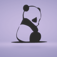 Mauer Dekor Panda Tier Kunst 3d print model - Mito3D