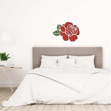 wall decor rose home love red room rosa deco 3d print model - Mito3D