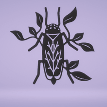pared decoración ciervo escarabajo animal insecto 3d print model - Mito3D