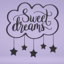 wall decor sweet dreams dream quote quotes 3d print model - Mito3D