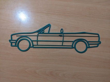 pared decoración BMW 3 serie e30 convertible 3d print model - Mito3D