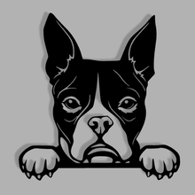 wall decoration boston terrier dog animal art hound defense security creality cr10spro 3d print model - Mito3D