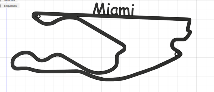 duvar dekorasyon devre Miami f1 3d print model - Mito3D