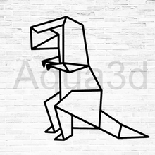 Wandtattoo Dinosaurier origami home geometrische Dekoration Wandbild murn 2d 3d print model - Mito3D