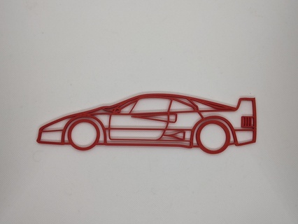 duvar dekorasyon Ferrari f40 f50 f1 formül 1 Schumacher kot gto imsa gt fia bpr Laferrari 288 magnum Izlemek maranello şahlanmak at 3d print model - Mito3D