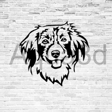 wall decoration kooikerhondje dog home sculture 2d cut laser mural 3d print model - Mito3D